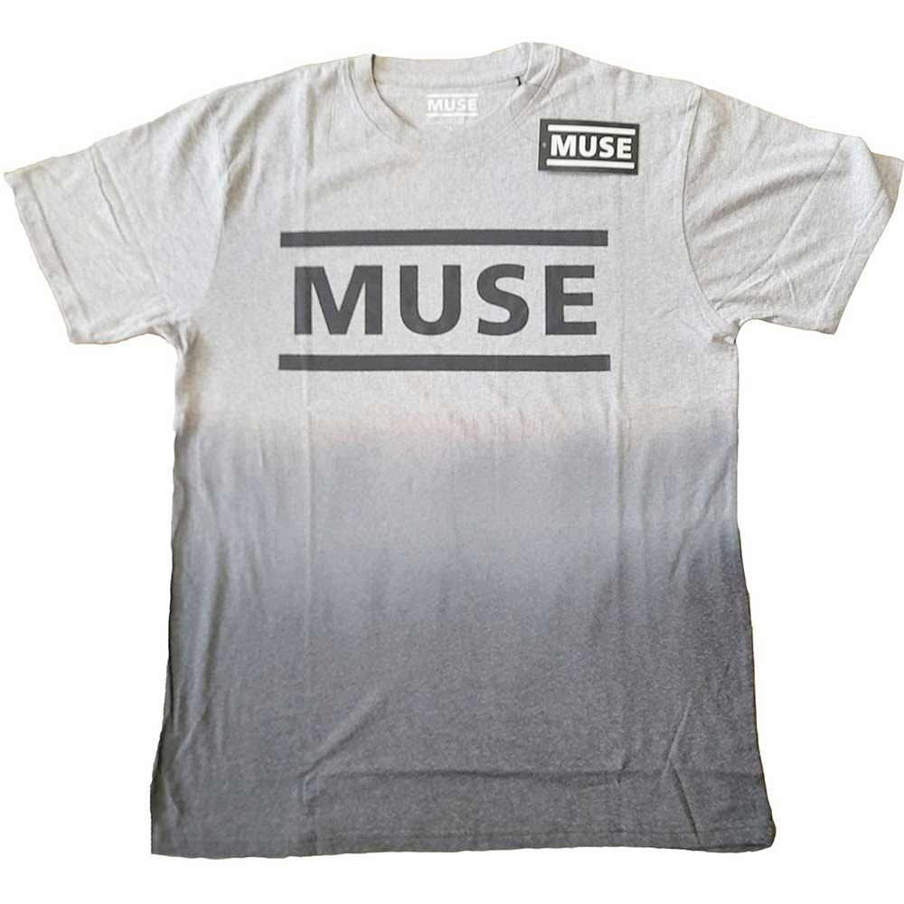 Muse - Logo Heren Tshirt - Wit/Grijs